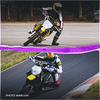 Supermoto: Foot Out versus Hanging Off